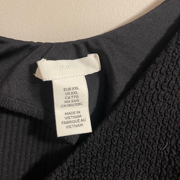 Black Knit Thong Bodysuit - Picture 3 of 3